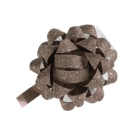 Bows Poly Glitter Mini 35mm Taupe (100)  - BPGMT